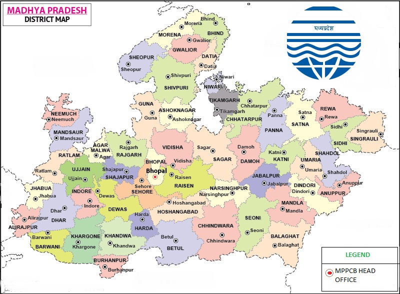 Madhya Pradesh District Map